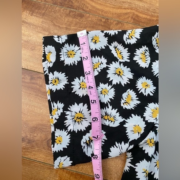 Vintage Cricket Lane Daisy Print Button Down Short Sleeve Blouse Size 18 - Picture 5 of 11